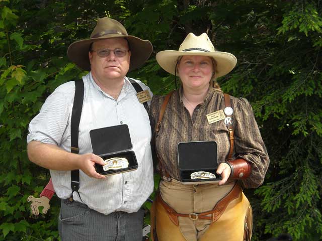 Island Pond Paul and Three Barrel Chris - 2009 SASS VT State Champions and believers in Cowboy Gunworks.