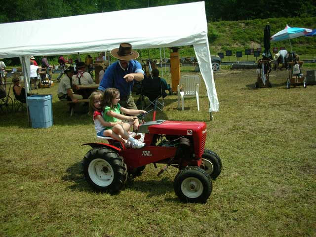 Jimmy giving rides on his tractor at The Great Noreaster.