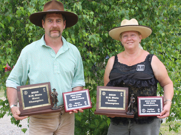 2010 SASS New Hampshire State Champions: Jimmy Spurs and Crystal Creek Chris.
