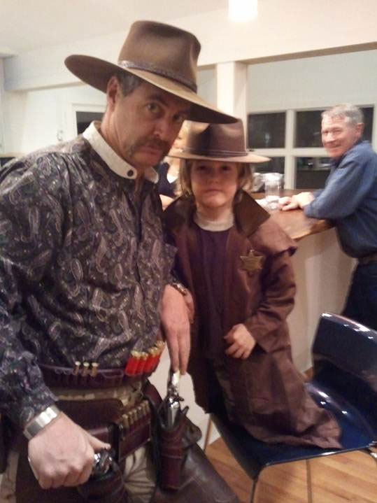 Jimmy Spurs with the 'Future Sheriff of Asheville, NC' while on the way to 'Coming at Cha'. width=