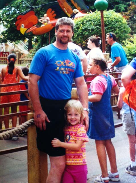 Little Ruby with Uncle Jimmy.