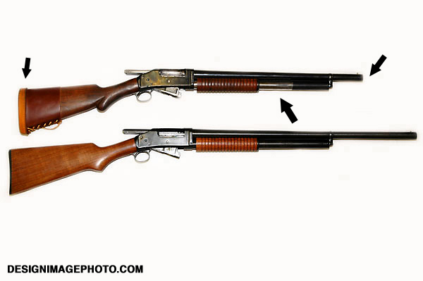 Image showing three areas where Jimmy Spurs can help your Winchester 1897.