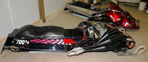 Racing sleds.